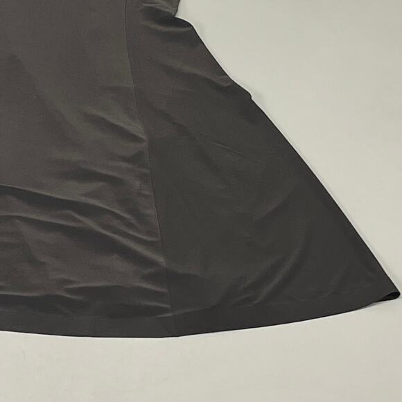 NORMA KAMALI Halter Turtle Fishtail Gown 4-Way Stretch Womens Sz M/38 Chocolate - Picture 4 of 9